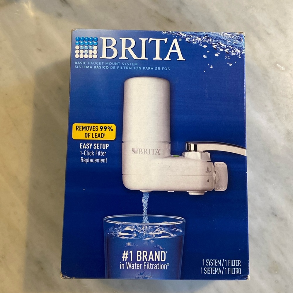 Brita Faucet Mount Water Filter Advanced Filtration Sys, for sink.  New